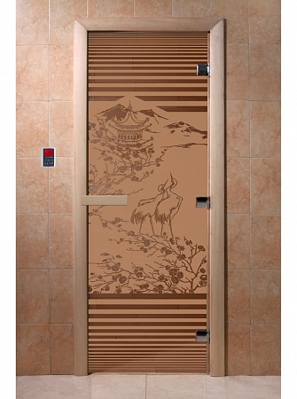 Дверь "Япония бронза матовая"